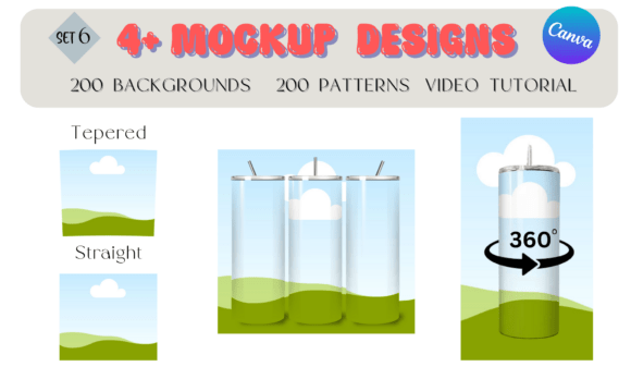 4 Tumbler-Rotating Tumbler Canva Mockup: A Designer's Toolkit