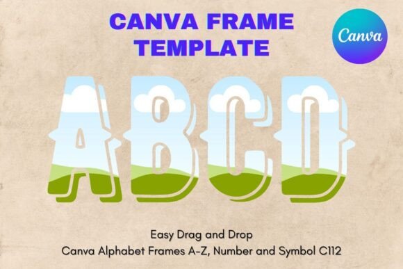 Canva Letters Frame Alphabet Template112: Your Custom Design Solution