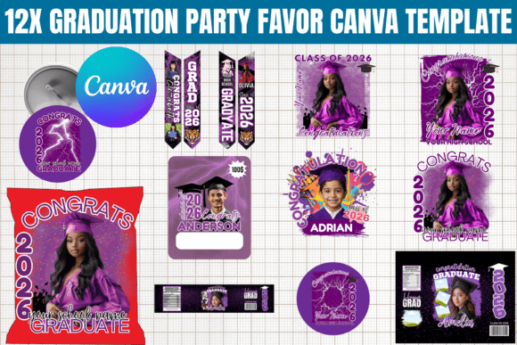 Celebrate in Style: The 12X Graduation Party Favor Template