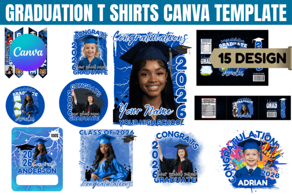 Celebrate in Style with Graduation T-Shirts Canva Templates