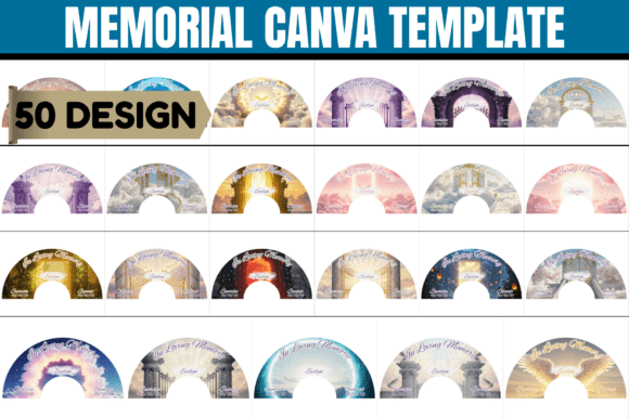 Create Meaningful Tributes with Memorial Clack Fan Canva Templates