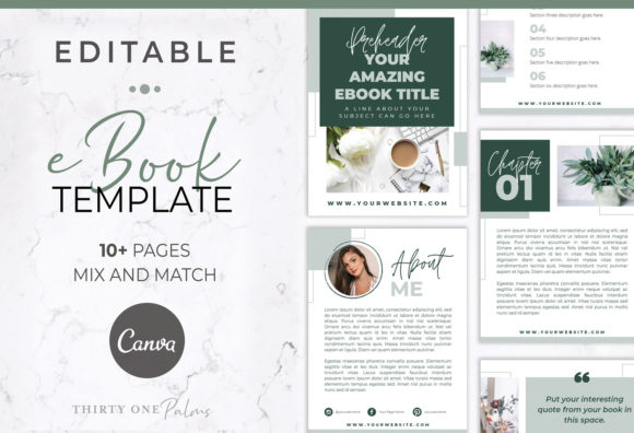 EBook Template for Canva | Eucalyptus: A Designer's Guide