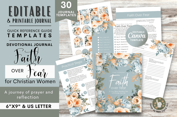 Faith over Fear 31 Day Bible Journal: A Creative Toolkit for Spiritual Growth
