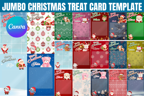 Jumbo Christmas Treat Card Templates: Festive Gifting Simplified
