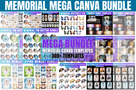 Memorial Mega Bundle Canva: Designing Lasting Tributes