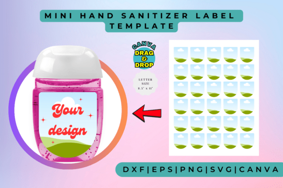 Mini Hand Sanitizer Label Template: Small Design, Big Impact