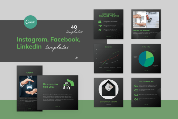 Professional Business Finance Templates for Canva