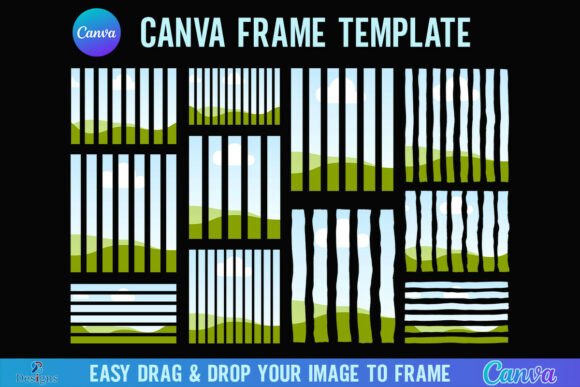 Striped Canva Frame: Elevate Your Visuals with Wavy Stripes