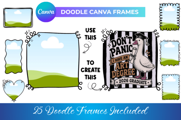 The Hand-Drawn Charm of Doodle Border Canva Frames
