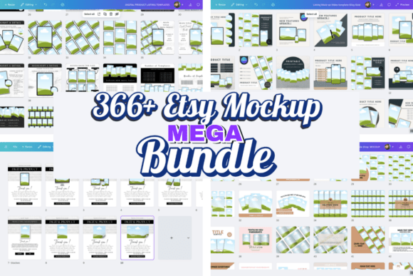 Transform Your Etsy Shop: The Ultimate Canva Mockup Bundle