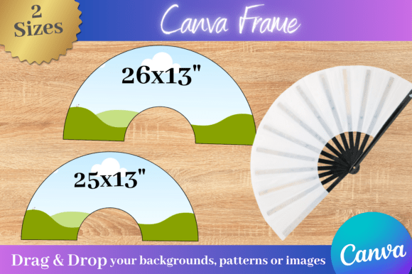Unlock Versatile Design with Clack Fan Canva Frame 2 Sizes