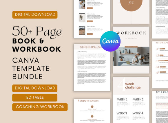 Unlocking Professional Design: The 50+ Page Ebook & Workbook Canva Template