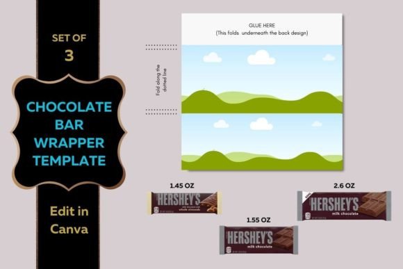 Unwrap Creativity: Using a Chocolate Bar Wrapper Template in Canva