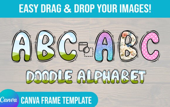 Valentine Canva Frame Doodle Alphabet: A Playful Tool for Creative Projects